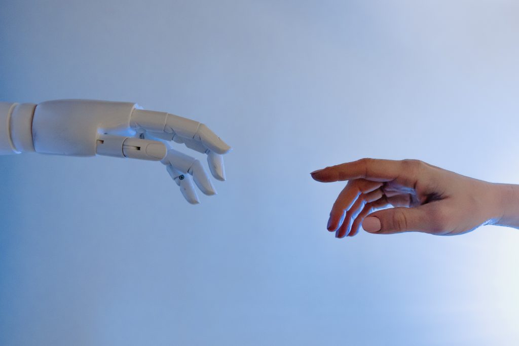 Robotic hand versus human hand
